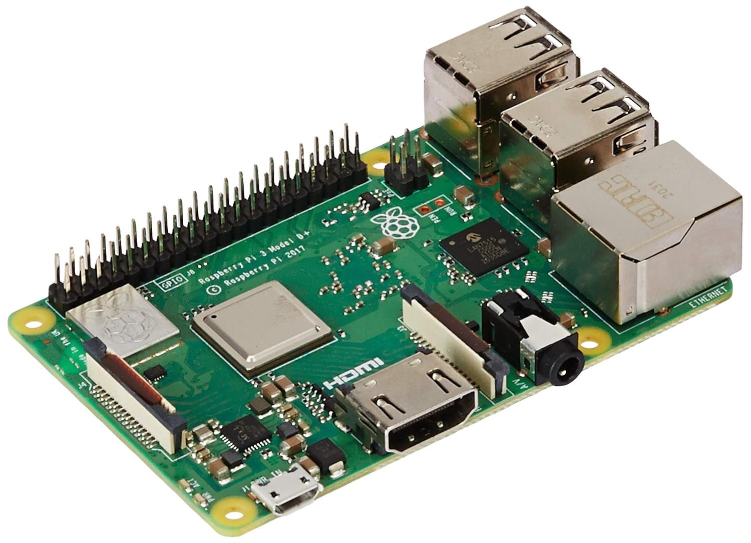 Raspberry Pi 3B+ Single Board Computer with 1GB RAM