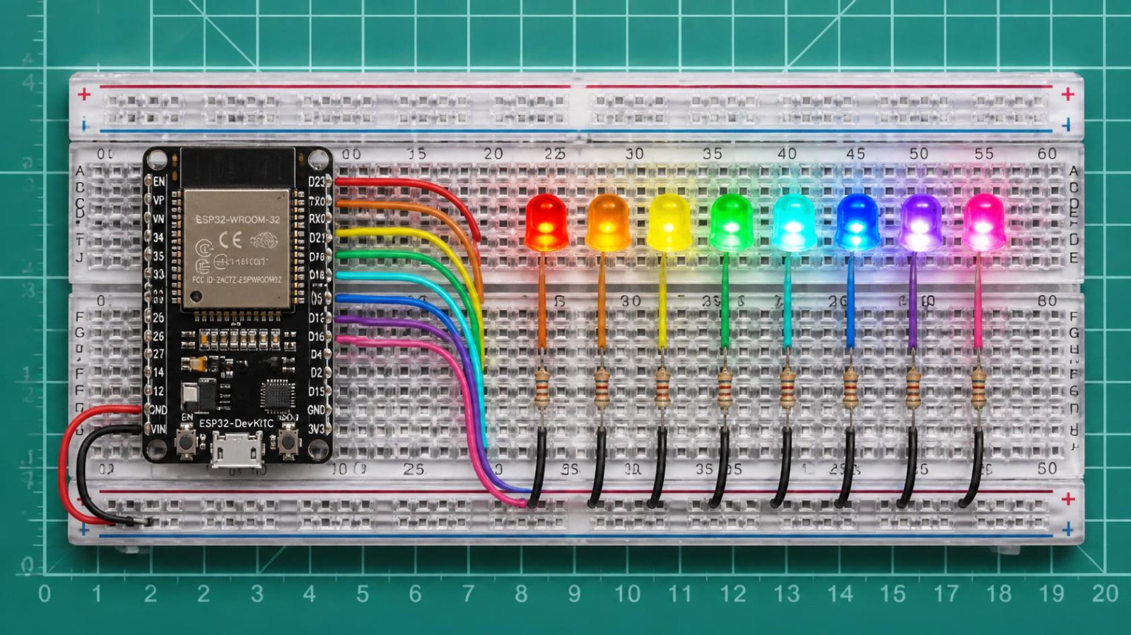 ESP32 Custom LED Chaser