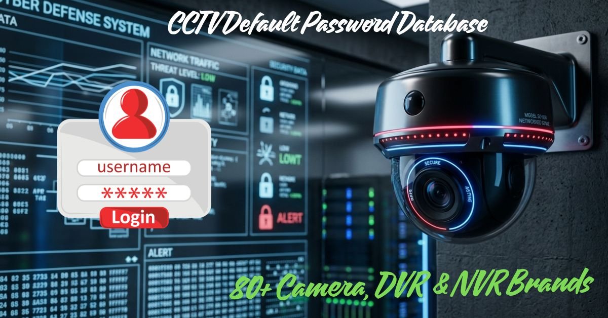 CCTV Default Password Database