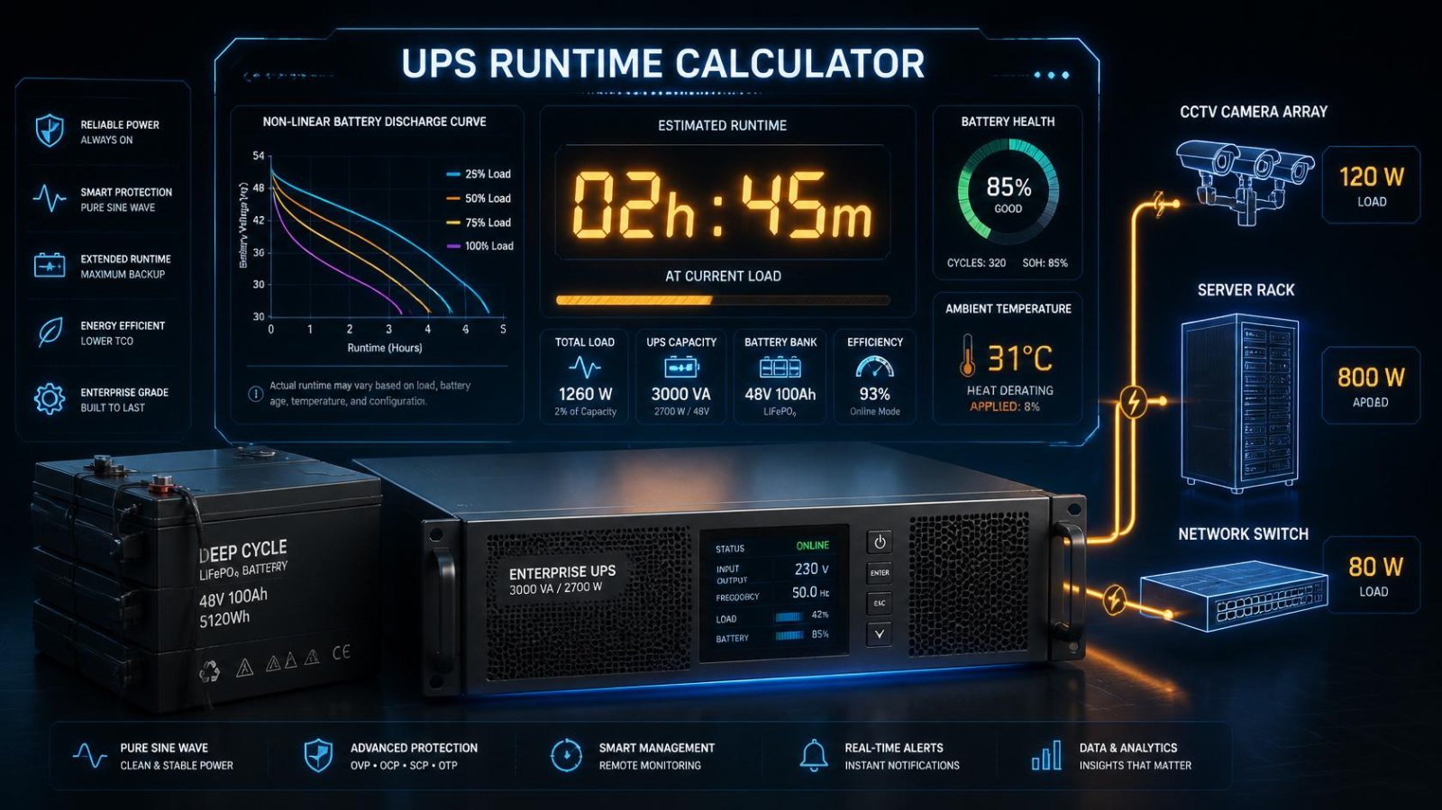 UPS Runtime Calculator