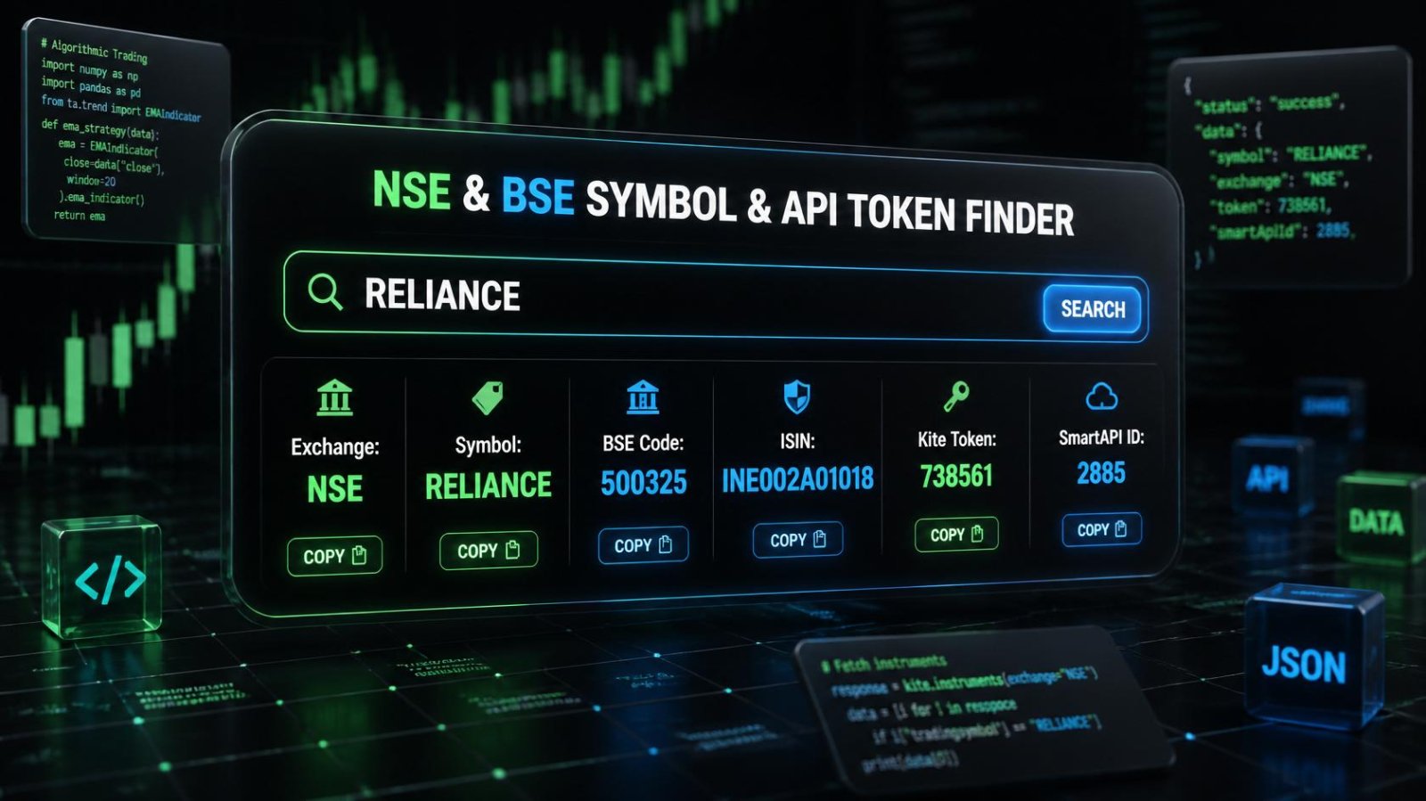 NSE & BSE Stock Symbol Finder