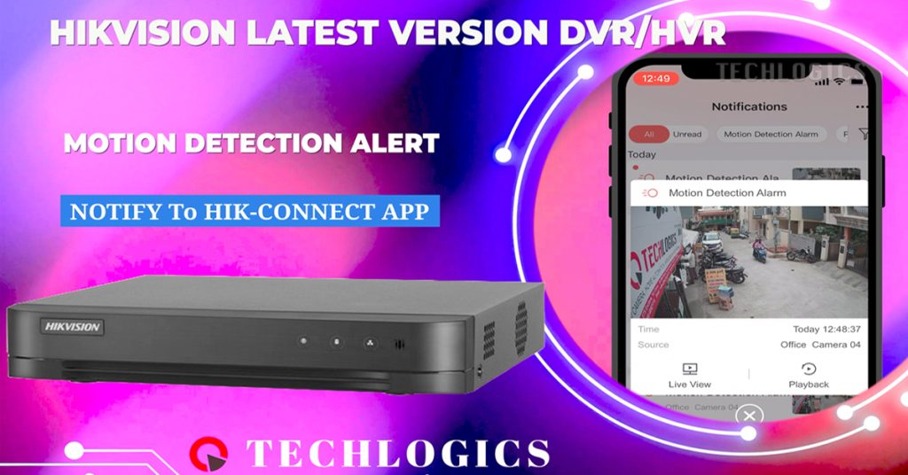 Hikvision DVR motion detection alert