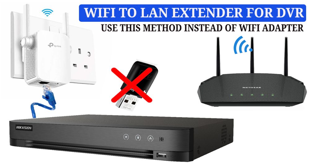 Wifi extender for cctv dvr