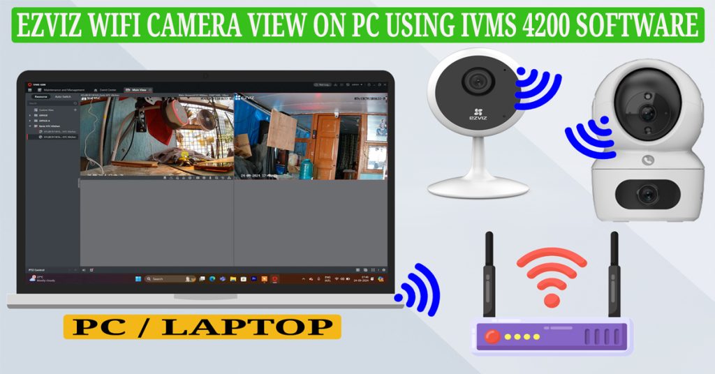 Ezviz camera view on PC