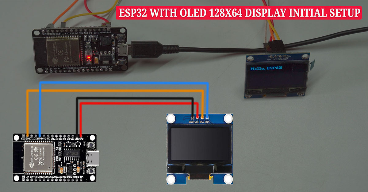 Display Text on a 128×64 OLED Using ESP32