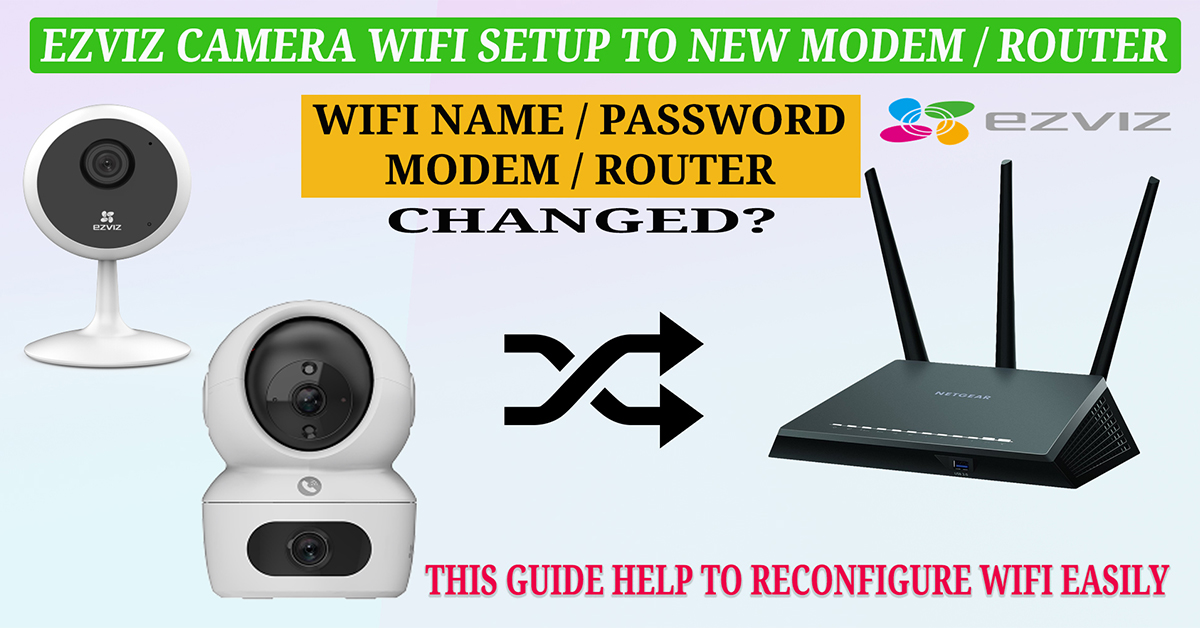 How to Change the WiFi Network for Your EZVIZ Cameras, H7C Dual Lens Indoor Camera Tutorial