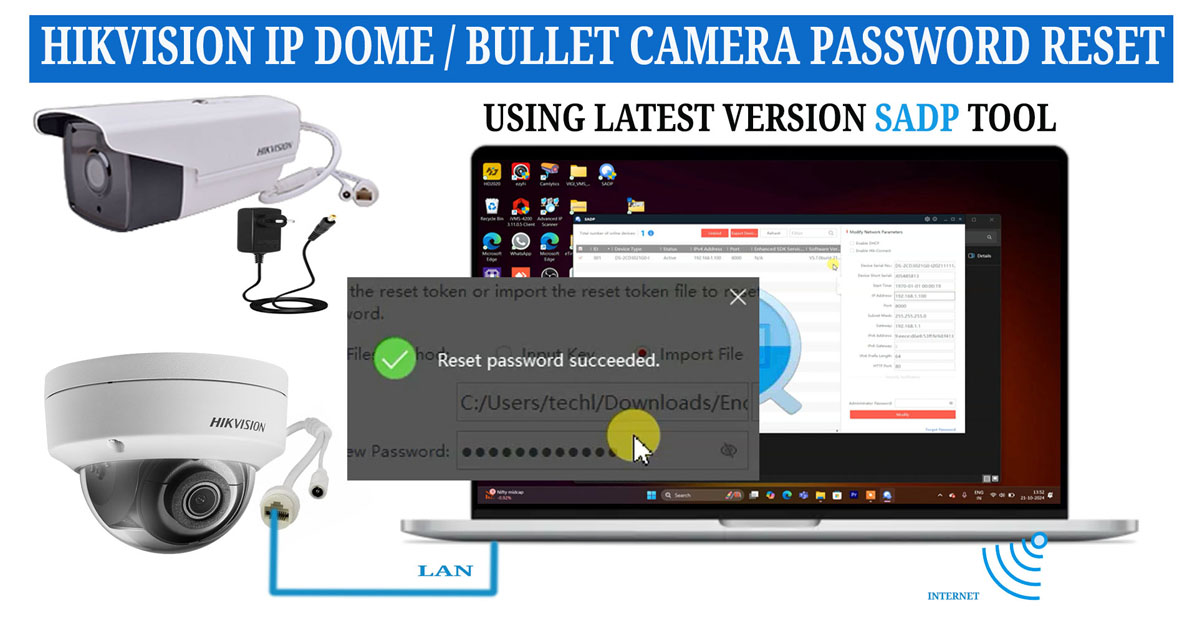 How to Reset Admin Password on Hikvision IP Camera using Latest Version of SADP Tool | Step-by-Step Tutorial