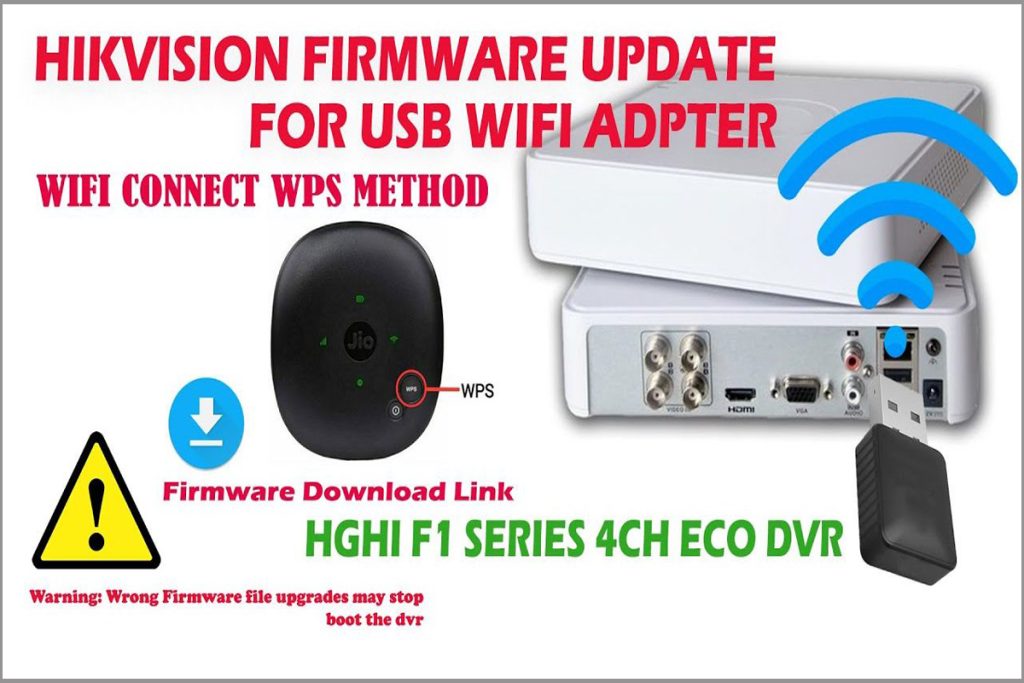 Hikvision Wi-Fi Firmware Download DS-7A04HGHI & DS-7B04HGHI-F1 ECO DVR update and Connect Wi-Fi by WPS Method