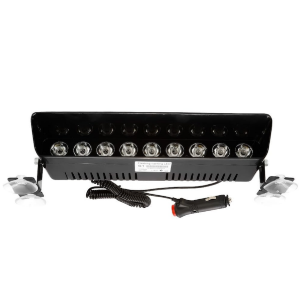 Police Emergency Strobe Light With Red Blue White Flasher