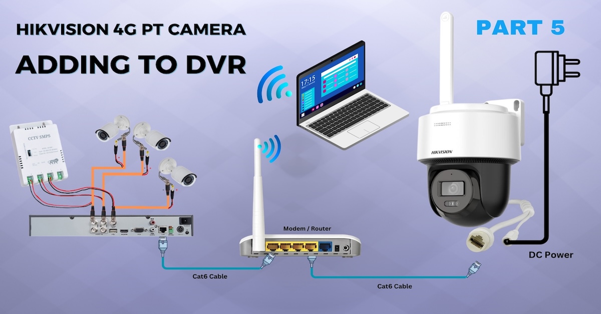 How to Add a Hikvision 4G PT Camera to Your DVR for Live View and Recording | Part 5